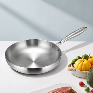 Professional Grade Kitchen Stainless Steel Frying Pan