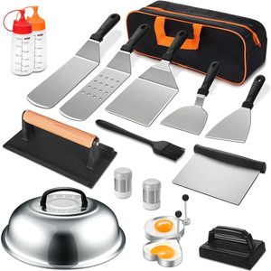 Multi-Function Teppanyaki Spatula BBQ Tool Set