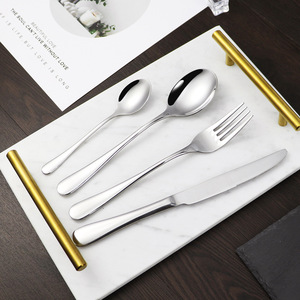 Customized Logo Stainless Steel 304 Classic Business Gift Flatware Set