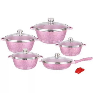 Korean Non-Stick Cast Aluminum Granite Pot Set