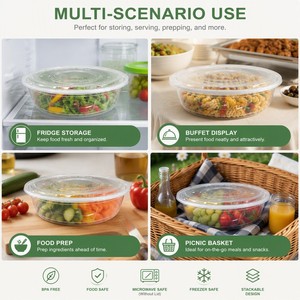 Food Grade Polypropylene Reusable Lid Container