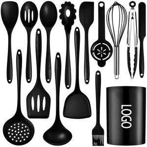 Premium Silicone Kitchen Tools Set with Gift Ready Presentation