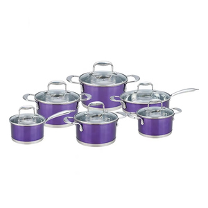 12pcs Stainless Steel Cookware Set