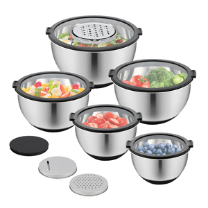 Stainless Steel Salad Mixing Bowl Lid