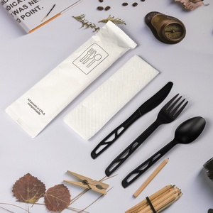 Food Service Industry Food Grade Tableware Spoon Fork Knife Set Disposable Plastic Cutlery