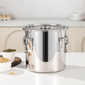 Airtight Soup Bucket Milk Can Large Capacity Food Storage Bucket